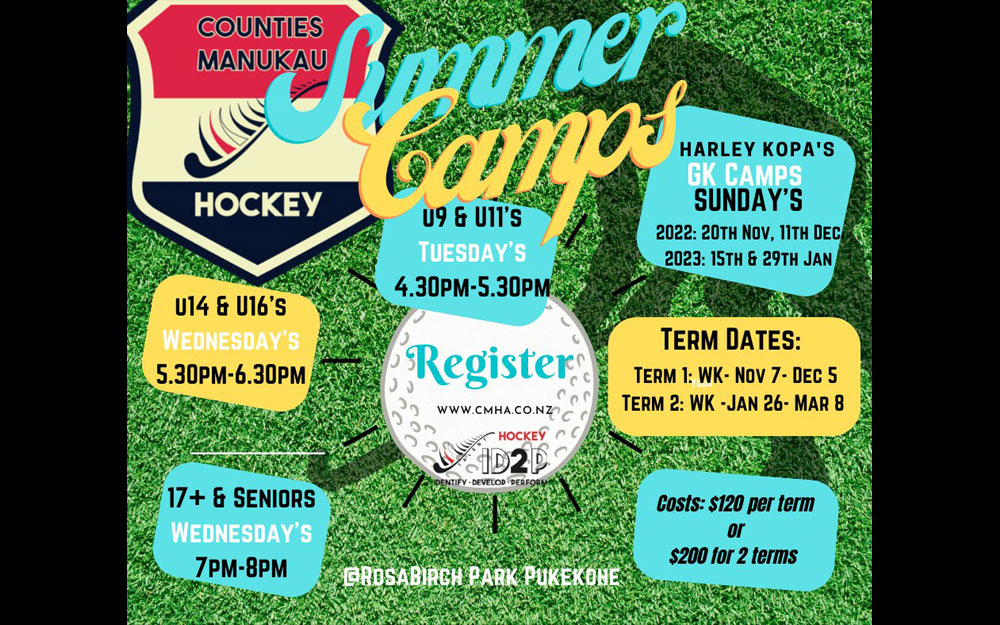 Counties Manukau Hockey Summer Camps 2022
